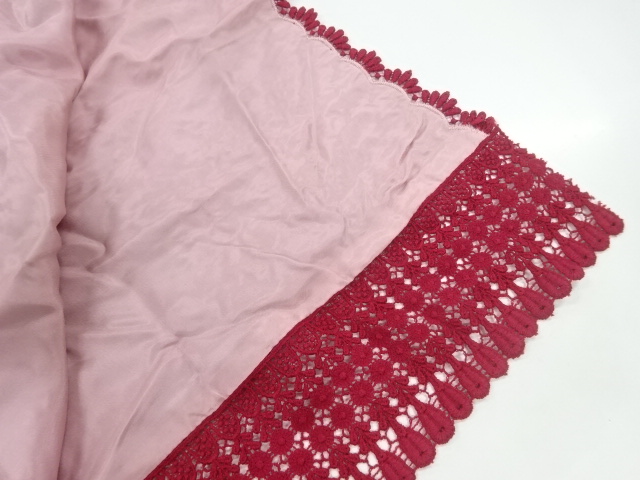  ビロードレース花模様ショール